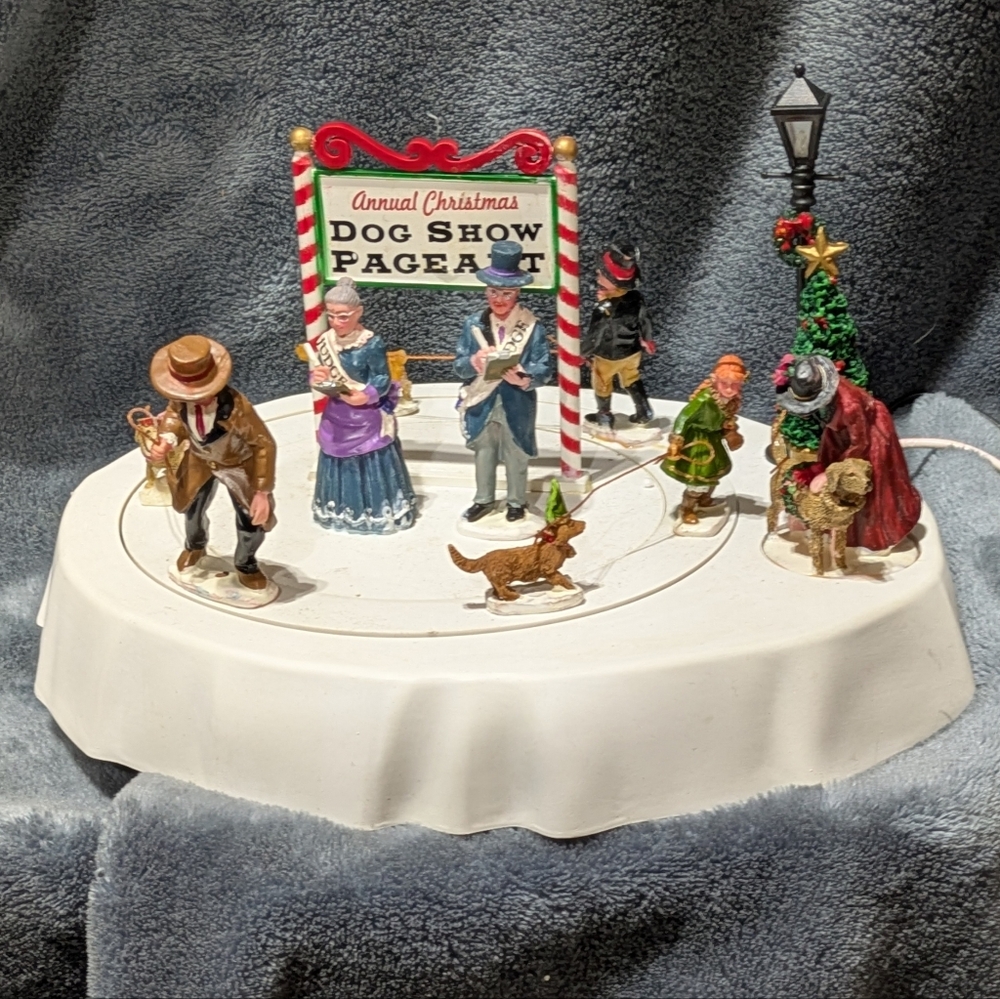Vintage LEMAX Holiday Collection | Dog Show Pageant | Tested + Works